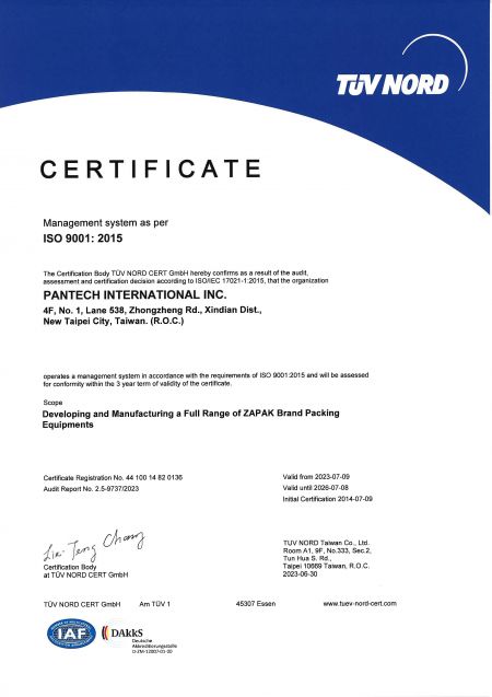 ISO 9001:2015 Certificate